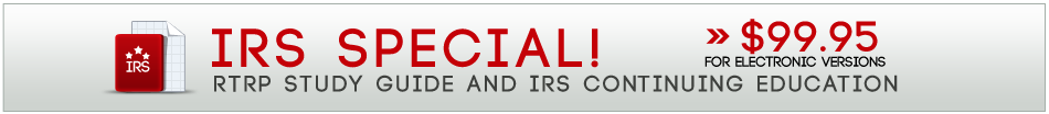 RTRP Study Guide IRS Continuing Education Special