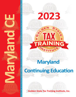 Maryland Tax Return Preparer Continuing Education